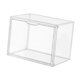 thumbnail image 2 of Caja de almacenamiento de zapatos, contenedor de zapatillas con puerta, estuche de exposición transparente, organizador de almacenamiento de zapatos Sin divisor 36x27x22cm, 2 of 9