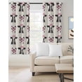 thumbnail image 2 of Cute Bow Cow Blackout Curtains for Bedroom Living Room Darkening Curtains 54 Inch Long Beige Farmhouse Cute Animals Short Curtain for Small Window Treatment Thermal Insulated Grommet Drapes 52"x54"x2, 2 of 9