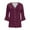 Purple, variant on Lindreshi Cardigans for Women Plus Size Women's Floral Print Puff Sleeve Cardigan Loose Cover up Blouse Tops 3/4 Sleeve Ruffle Open Front Button Cardigan
