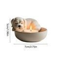 thumbnail image 3 of Dog Tea Light Candle Holder, Solid Aluminum Home Decor, Unique Cute Puppy Shape Ornament for Birthday Holiday Gift, Tabletop Centerpiece Holiday Decorations Holiday Gifts, 3 of 3