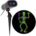 thumbnail image 1 of Halloween Lightshow Projector Light Plus Fluttering Fright Skeleton OPP (Color Changing RGB), 1 of 8