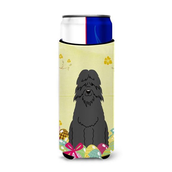 Carolines Treasures BB6074MUK Easter Eggs Bouvier Des Flandres Michelob Ultra Hugger for Slim Cans