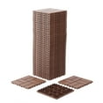 thumbnail image 5 of Plastic Interlocking Deck Tiles,44 Pack Patio Deck Tiles,12"x12" Square Waterproof Outdoor All Weather Use, Patio Decking Tiles for Poolside Balcony Backyard, Brown, 5 of 8