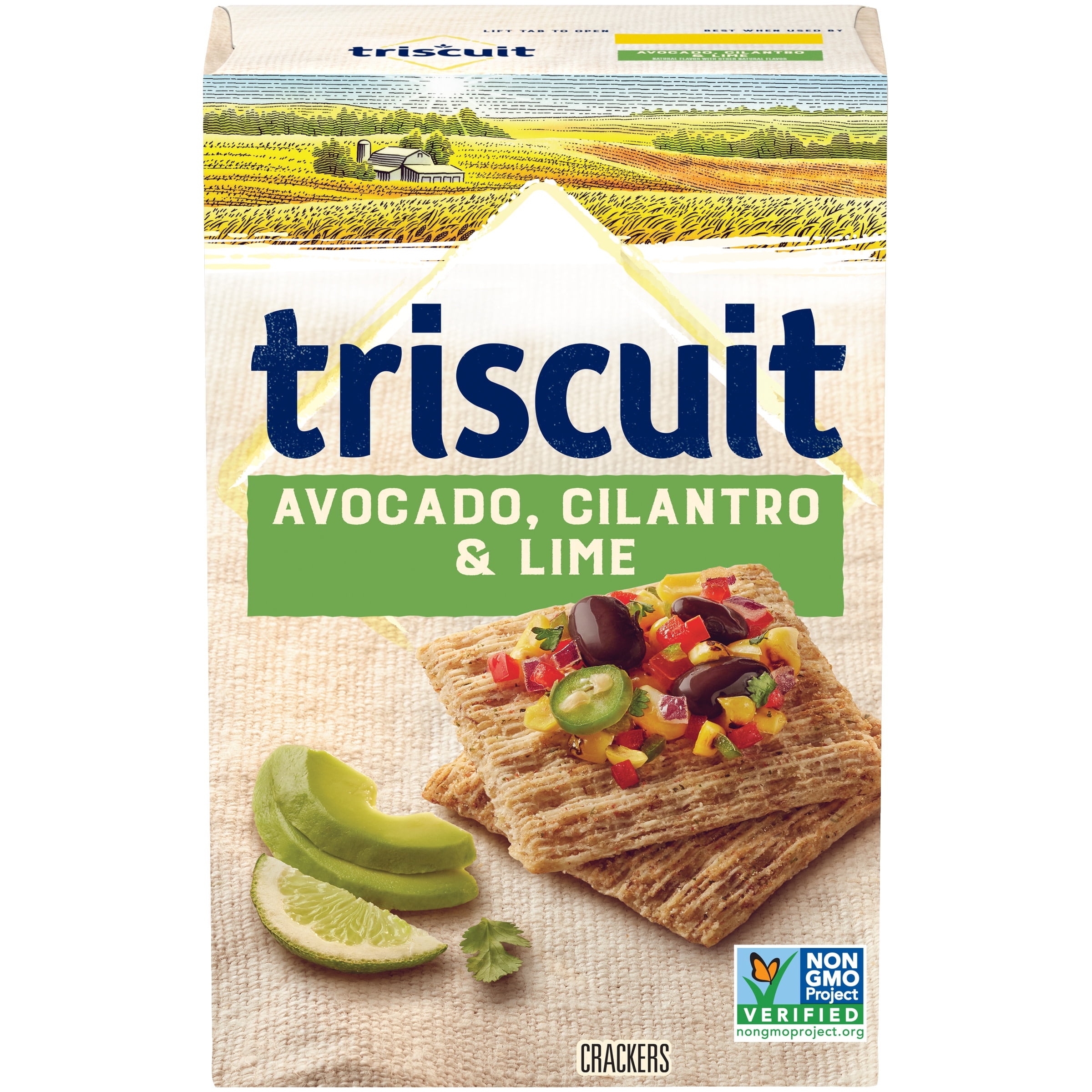 Triscuit Avocado, Cilantro & Lime Whole Grain Wheat Crackers, 8.5 Oz