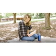 thumbnail image 6 of Single Plaid Color 60”L x 50”W Fleece Throw Blanket for Fall, Winter, Spring, Summer, Men, Women, Children & Pets in Brown Plaid, 6 of 8