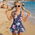 thumbnail image 2 of Yuyamidu Axolotl Print Swimsuits for Girls Kids Teens Bathing Suits Sleeveless Swimwear Swim Dress Cute Stretch Skirted Swimming Suits for Beach Vacation, 2 of 7