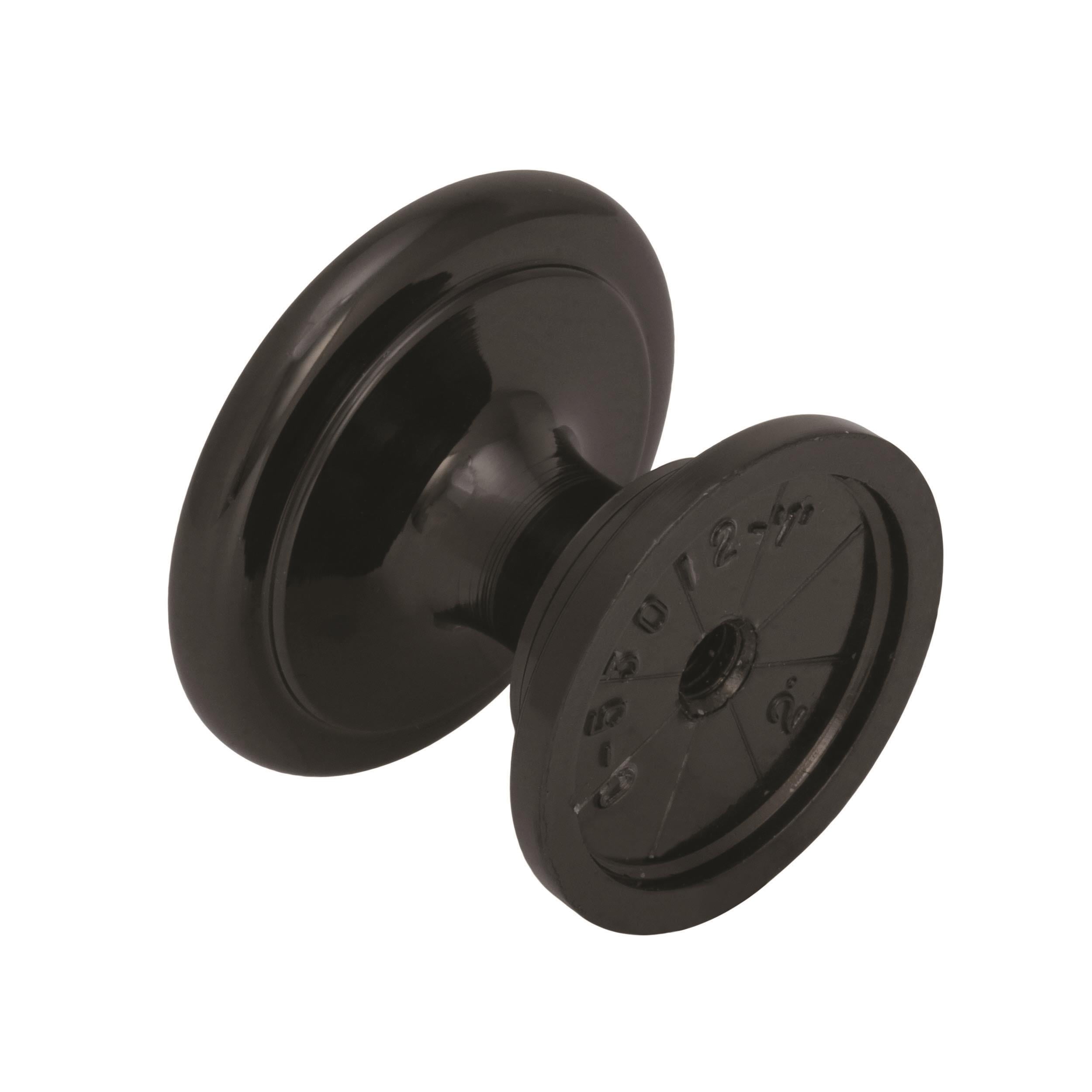 Amerock Ravino 1-1/4 in (32 mm) Diameter Black Nickel Cabinet Knob