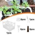 thumbnail image 1 of DYNWAVECA Système de Culture Hydroponique Système de Jardinage pour Débutants Conteneur de Plantation Portable 6 Trous pour Marché Balcon Jardin Bureau 1 Ensemble, 1 of 10