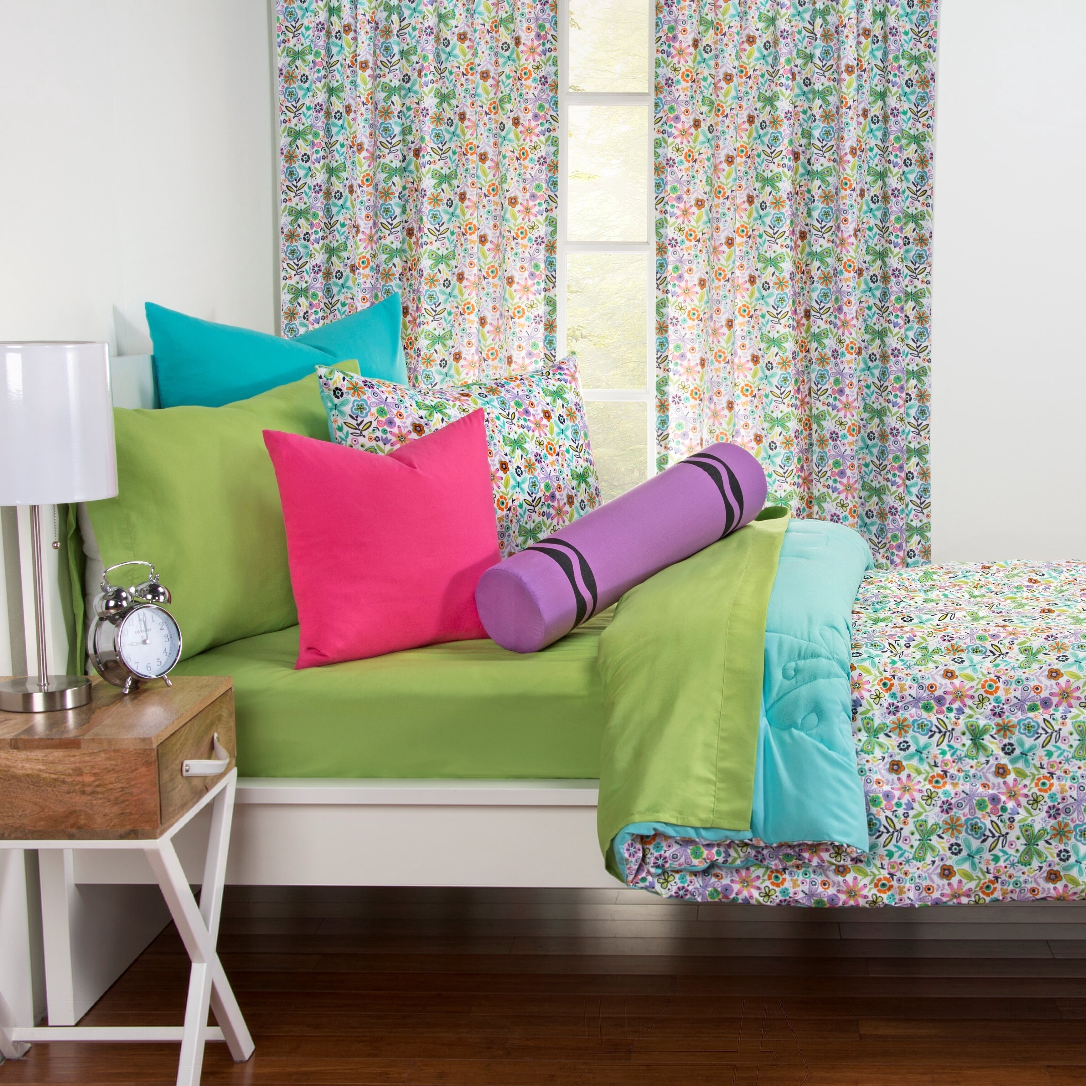 Crayola  Butterfly Garden Comforter and Sham Set 2 Piece Twin