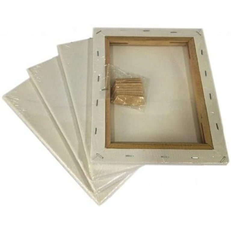 Stretched Painting Canvas (2 Ea.) 4x4 , 5x7 , 8x10 , 9x12 , 11x14, 4x4 -  11x14 - 10 pk - Baker's