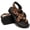 Leopard, variant on Platform Toe Loop Sandals for Women Comfortable Open Toe Adjustable Strap Summer Sandals Thick Non Slip Sole Vacation Shoes