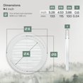 thumbnail image 2 of Cubierta de ventilación para plafón Vent Systems de 10 cm, blanca, paquete de 2, plástico, 2 of 9