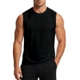 thumbnail image 4 of SRZYMJ Mens Crew Neck Tank Top Undershirt Sleeveless Casual Summer Beach Tee, 4 of 6