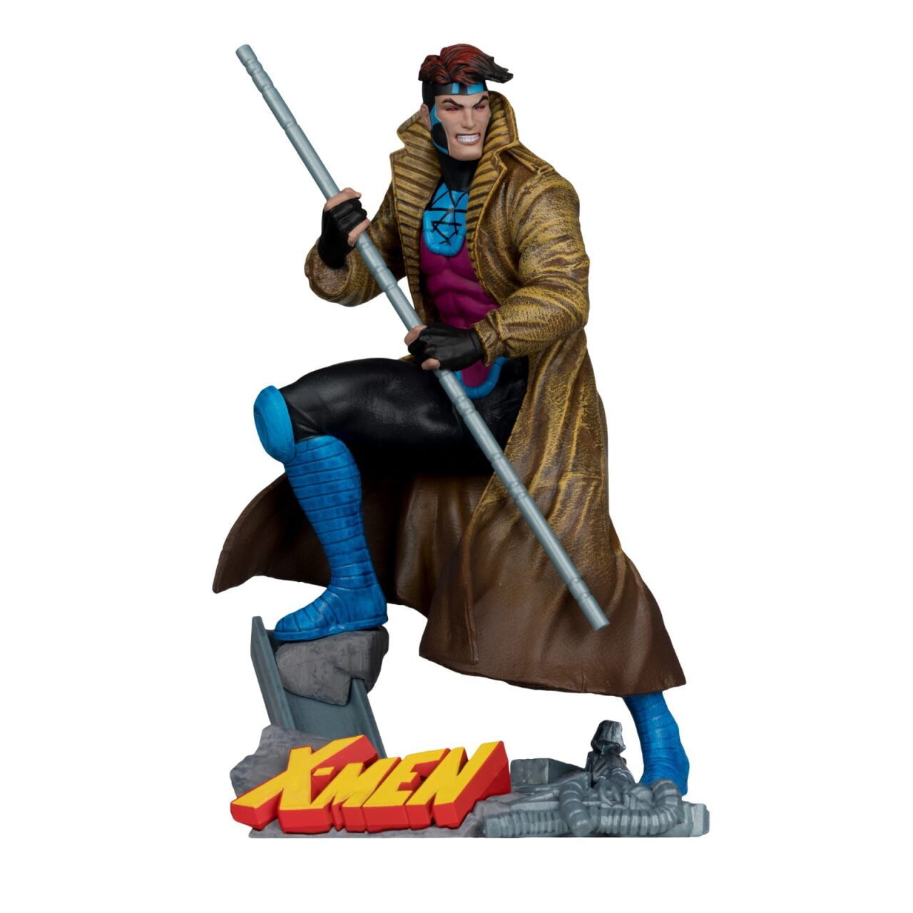 Gambit 1:10th Scale Collectible with Scene (Marvel: X-MEN #1) - McFarlane Toys