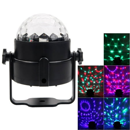 Zimtown Party Disco Ball Projector Light 3w Led Strobe Lamp with Remote Control 7 Color Sound Activated Stage Lighting Effect Show Wedding light bulb - Color Change Night