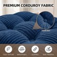 thumbnail image 5 of Convertible Folding Sofa Bed with Back Support, Portable Chair for Living Room Bedroom, Navy, 5 of 8