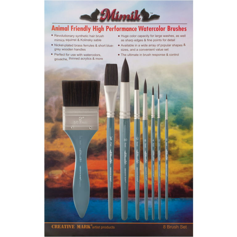 Sable Travel Watercolor Brushes, 3Pcs Kolinsky Sable Hair round Artist Paint  Bru