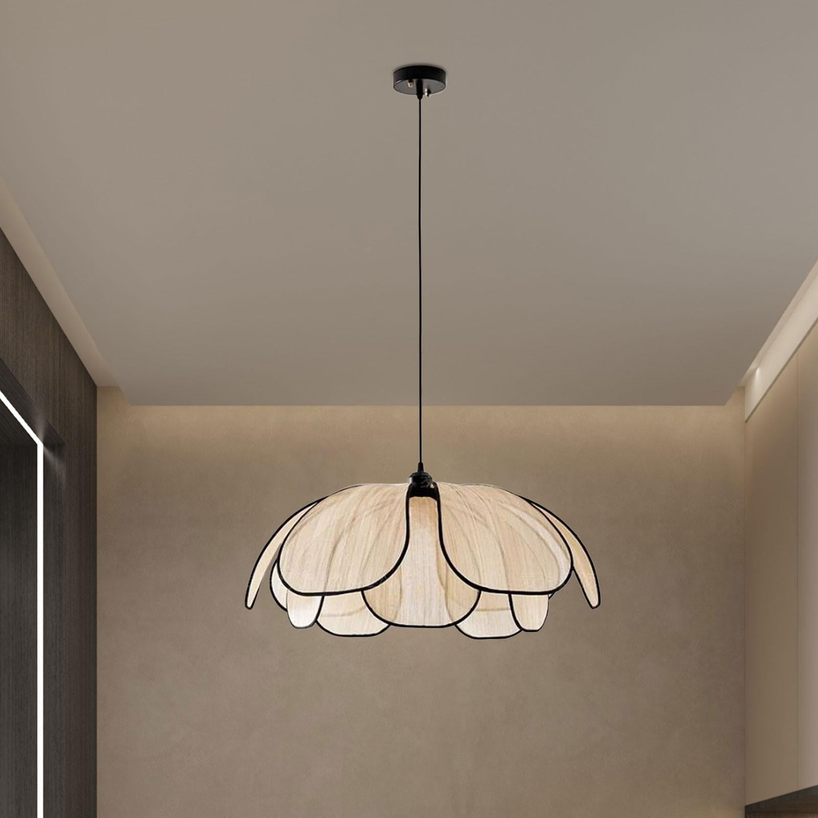 EHJRE Boho Chandelier Lampshade Chandelier Decorative Nordic Pendant Lamp with E26 Bulb for Bedroom Living Room Kitchen Cafe 30cm