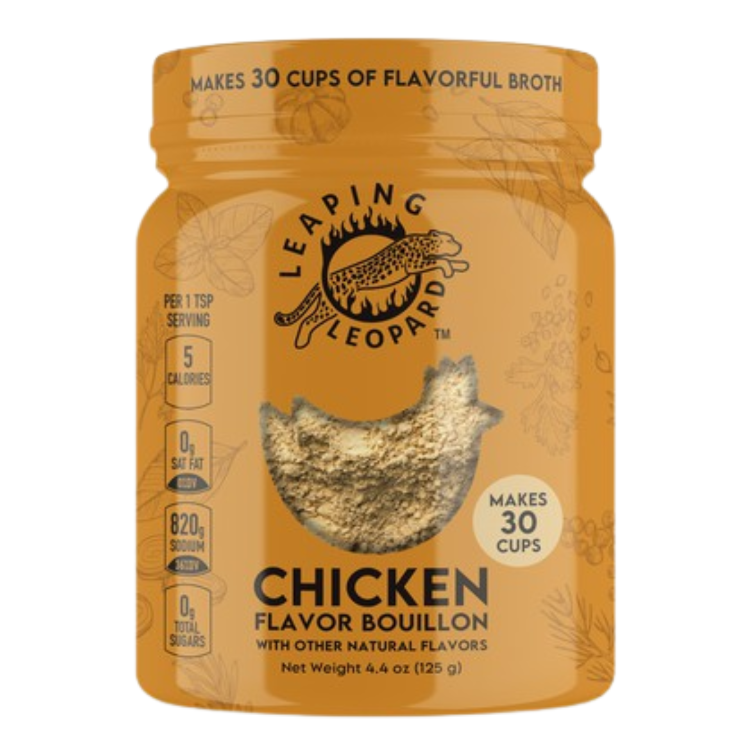 Leaping Leopard Chicken Bouillon Powder Stock Seasoning Broth Spices