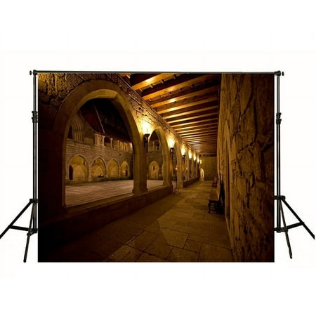 Image of MOHome 7x5ft Tan Stone Room of Castle Photography Backdrop Basement Photo Background