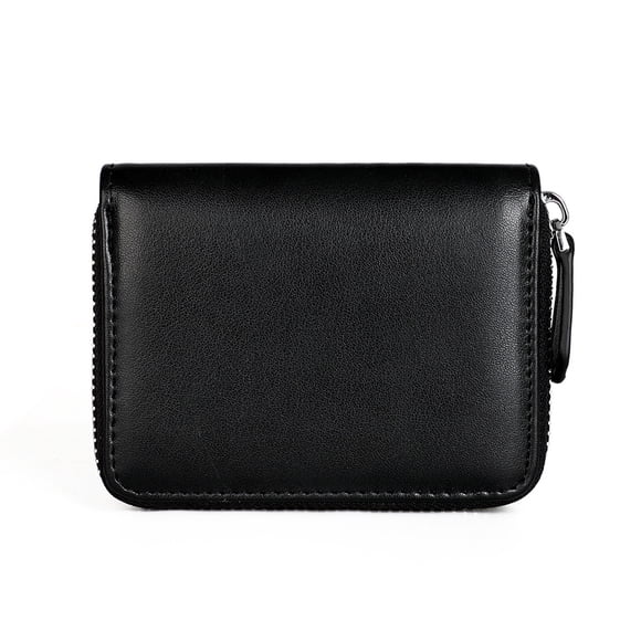 Monedero Sonducket para Hombres bolsa de dinero Mini billetera bolsillo Cremallera Bloqueo cuero de vaca gran capacidad