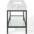 thumbnail image 6 of Modway Kingsley 50" Black Stainless Steel Bathroom Vanity in Black White, 6 of 10