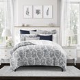 thumbnail image 2 of Kaelan Navy Duvet Cover Set California King, 2 of 5