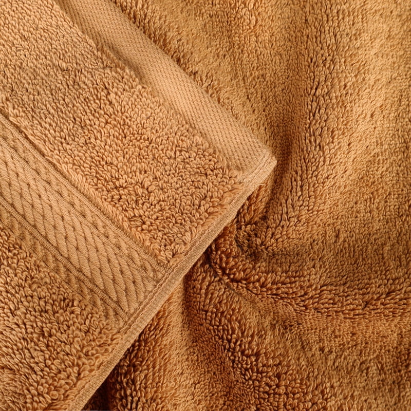 Superior 800 GSM Egyptian Cotton 6-Piece Face Towel Set, Soft Ultra Absorbent Towels, Toast