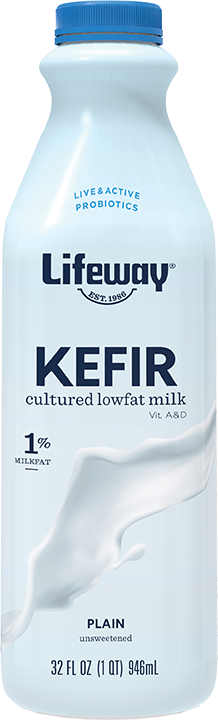 Lifeway Plain Kefir, Low Fat Milk Protein Probiotic Drink, 32 Oz ...