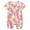 Pink 4, variant on BRGZLK Toddler Spring Cotton Bodysuits Boys Girls Funny Printed Romper Baby Short Sleeves Zipper Jumpsuit Thin Crawler Clothes Blue 6-9 Months