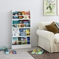 thumbnail image 4 of 4 Tier Kids Bookshelf, Magazine Rack - Book Rack for Kids, Book Organizer (White), 4 of 6