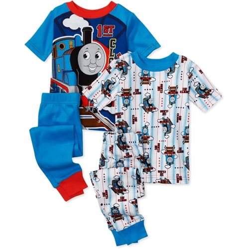 Thomas the Tank Engine - Baby Boys' Pajamas, 4-Piece Set - Walmart.com