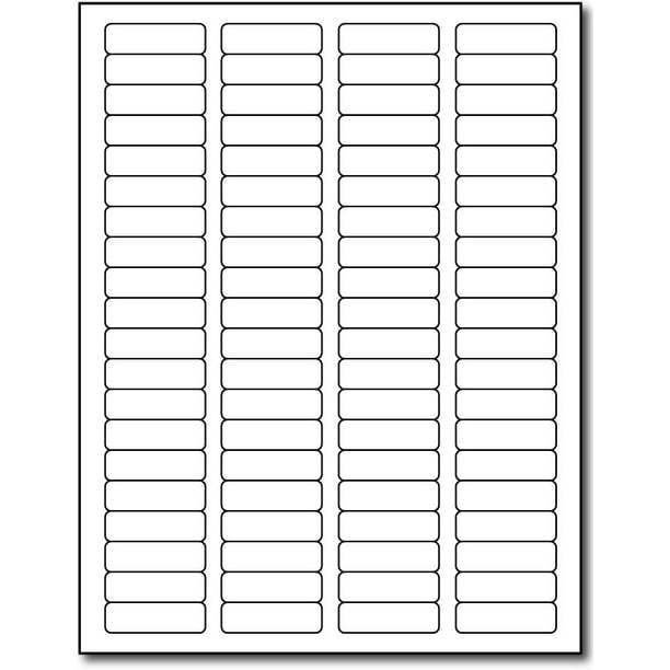 80up 1 3/4" x 1/2" Return Address Labels 20 Sheets / 1600 Labels