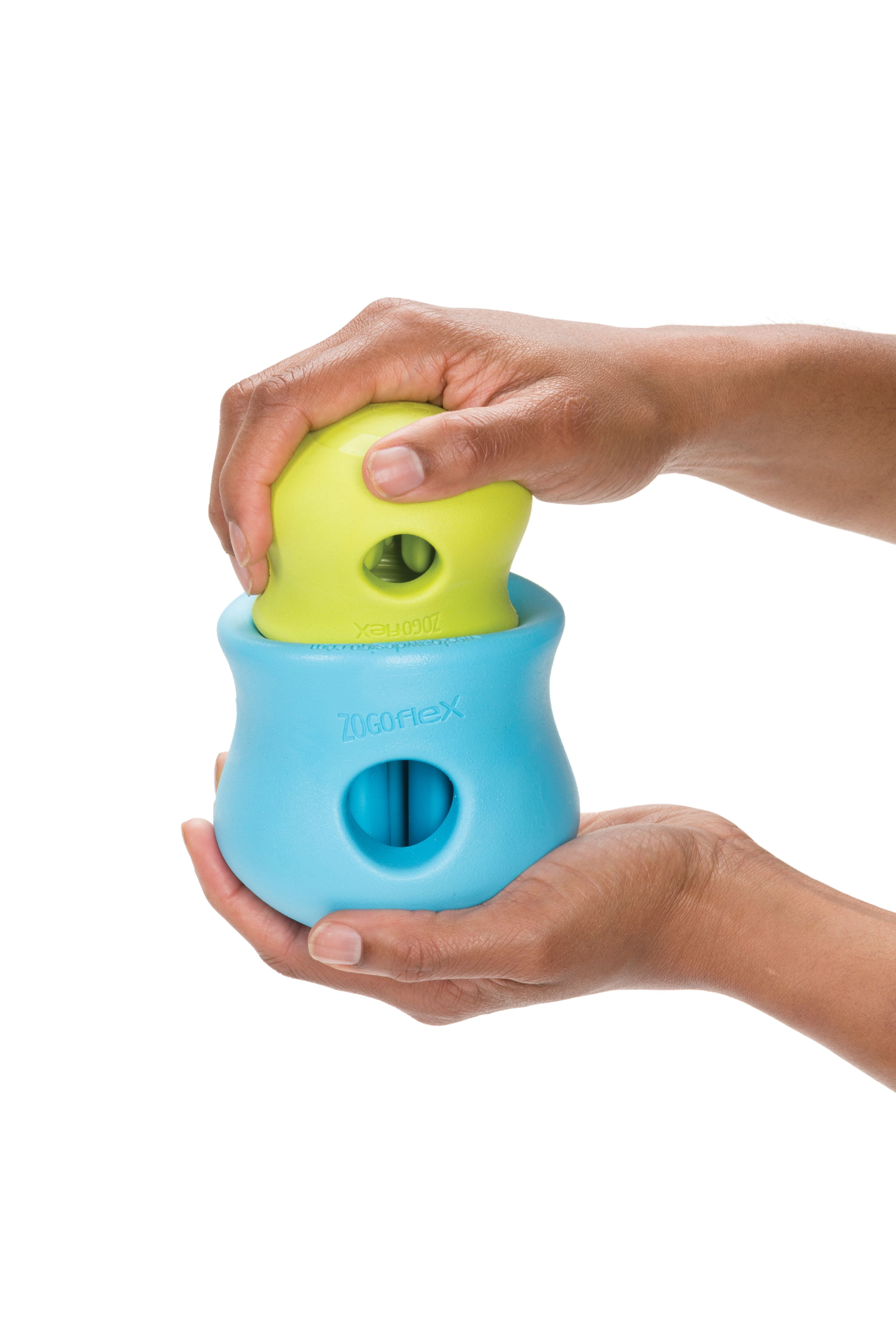 West Paw Zogoflex Toppl Small 3" Dog Toy Tangerine