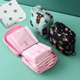 thumbnail image 2 of White Sanitary Pad Storage Pouch, Compact Discreet Feminine Care Organizer, Portable Waterproof Bag for Sanitary Pads, Makeup and Small Essentials, Perfect for Purse, Office, Travel & Daily Use, 2 of 9