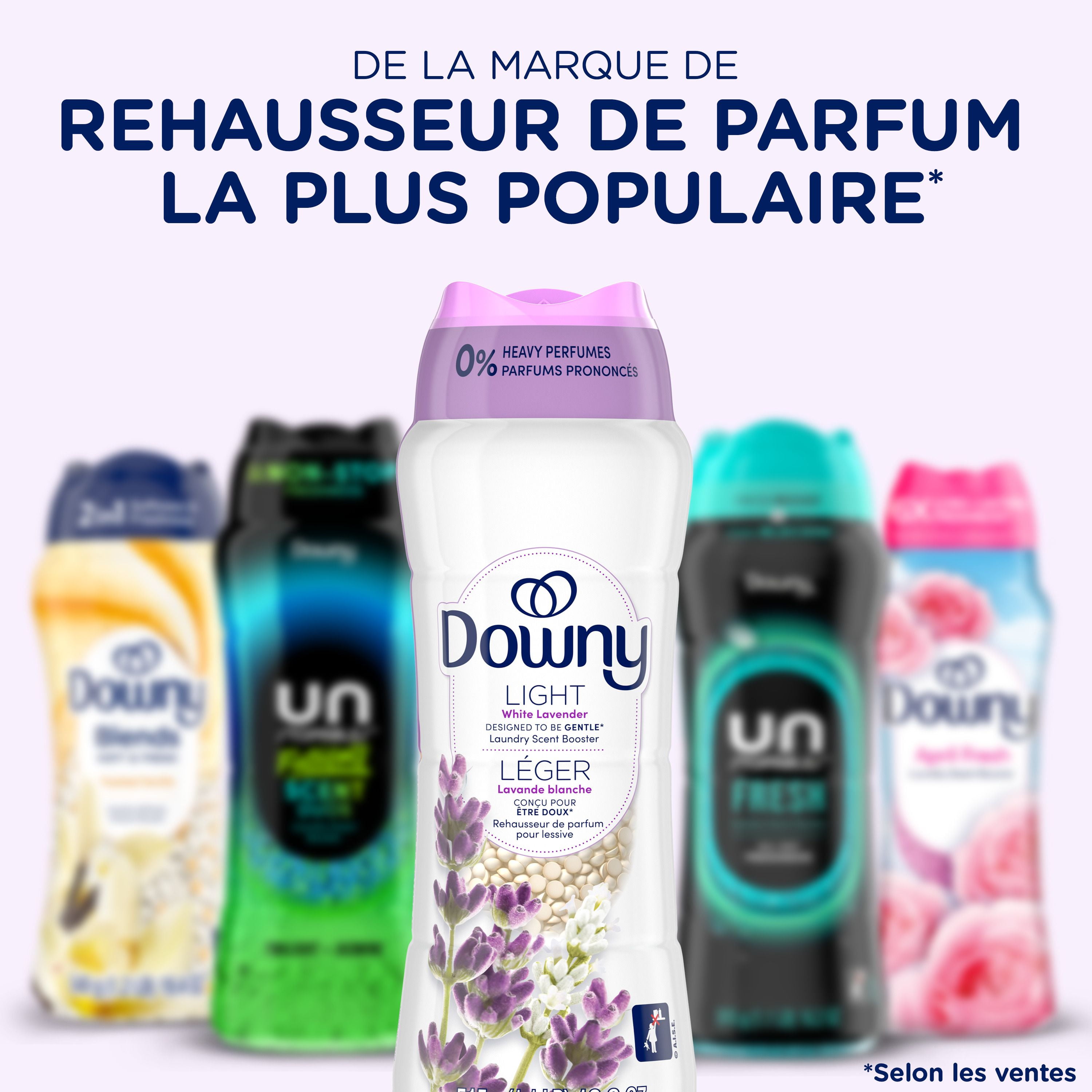 Perles rehausse-parfum pour lessive Downy Light pour laveuse, Lavande blanche , sans parfums prononcés 680 g