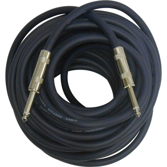 Audio2000'S ADC2832/10-P 1/4" to 1/4", 14 AWG Speaker Cable, 50ft