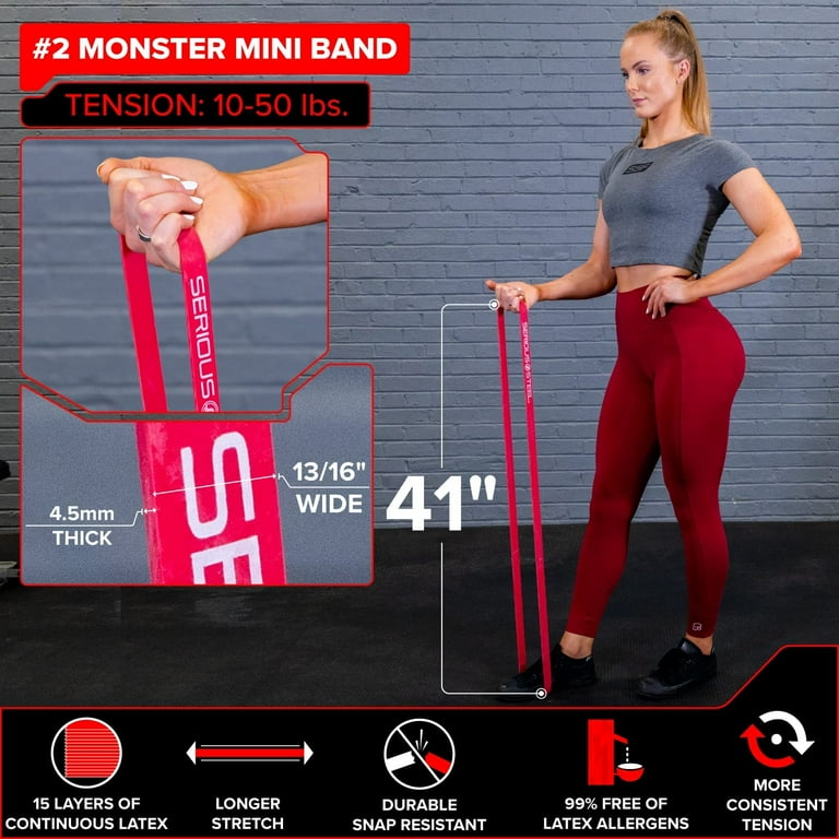 Mini Band Resistance Band Workout Over 50 Beach Body Yellow Mini