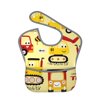 Bingfone Mess-Proof Baby Bib - Waterproof Bib For Baby Boy Or Girl With Food Catcher Pocket, Unisex-Funny Construction Vehicles