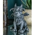 thumbnail image 6 of Gothic Winged Guardian Baby Goat Gargoyle Statue Faux Stone Resin Small 2.5"H, 6 of 6