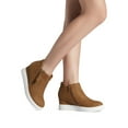 thumbnail image 6 of Dream Pairs Women's Platform Wedge Sneaker Ankle Booties, 6 of 6