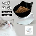 thumbnail image 2 of YOTQUSKI Cat Bowls Elevated Tilted, Dog Food Bowls, Raised Cat Food Bowls, Anti Vomiting Tilted, Cat Bowls Elevated Tilted Whisker Friendly, 2 of 3