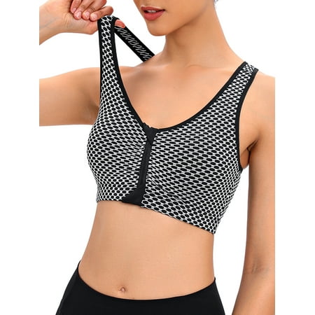 

DODOING Sports Bra for Women Sexy Cutout Crop Workout Tops for Women with Removable Padded Cups Training Yoga Active Bra