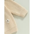 thumbnail image 6 of Bagilaanoe Newborn Baby Girl Knitted Sweater Long Sleeve Flower Pullover 3M 6M 9M 12M 18M 24M Infant Warm Jumpers Tops Fall Loose Knitwear, 6 of 8