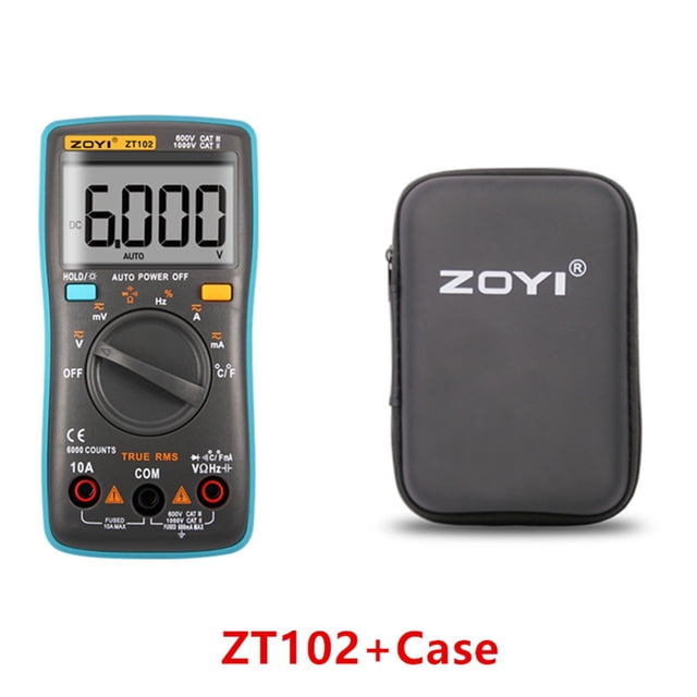 ZT101 ZT102 ZT102A Digital Multimeter DC AC Voltage Current Resistance Diode Capacitance Temperature Tester Digital Multimeter ,High Efficiency