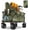 Khaki, variant on Sekey 300L Foldable Wagon Cart, 330 lb Capacity, Heavy Duty Collapsible Wagon with All-Terrain Wheels and Drink Holders, Red