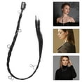 thumbnail image 4 of GOOHOCHY Extensiones de cola de caballo trenzadas sintéticas, accesorios para el cabello para niñas, extensiones de rastas sintéticas, trenzas de cabello, adornos para el cabello, 4 of 8