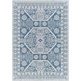 thumbnail image 2 of Mark&Day Outdoor Rugs, 9x12 Marum Global Indoor/Outdoor Navy Area Rug, Non Shedding Blue Grey White Carpet for Patio, Porch, Deck, Bedroom, Living Room or Kitchen (8'10" x 12'), 2 of 6