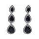 thumbnail image 1 of Aretes Largos De Zirconia Con Corte De Gota, 1 of 3