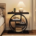 thumbnail image 4 of Tribesigns 4-Tier End Table for Living Room, Wood Narrow Side Table for Bedroom, Black, 4 of 9